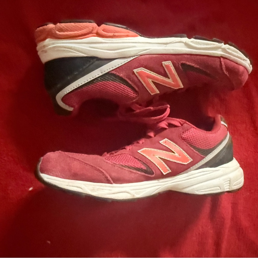 New Balance Women's Red and Black Sneakers